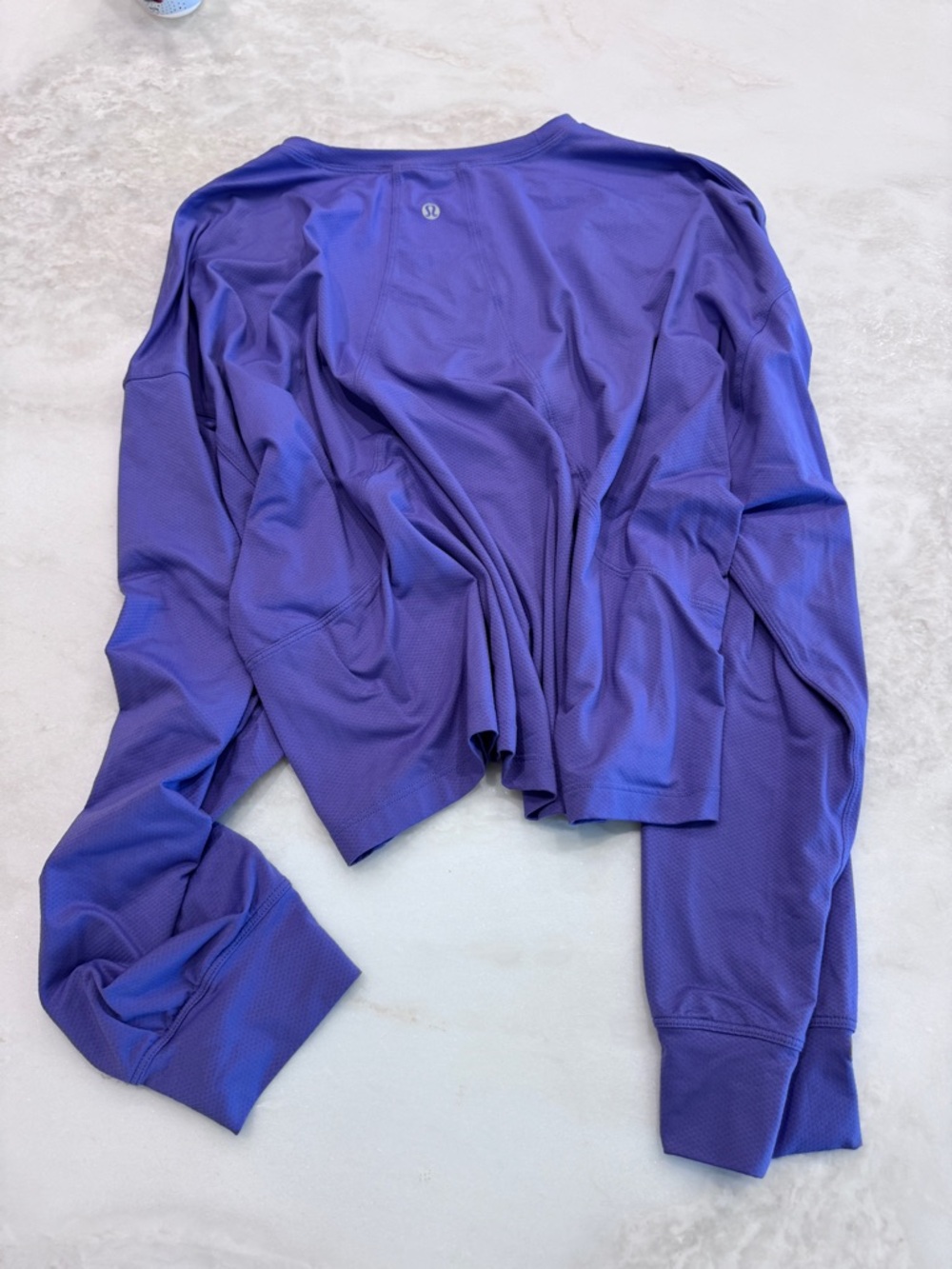lululemon cropped Purple Long Sleeve Top